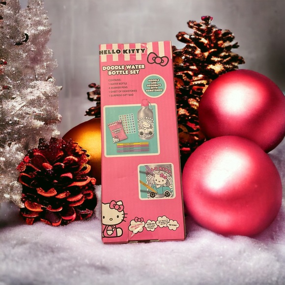 🎄Hello Kitty Doodle & Decorate Surprise Gift Bag Inside Water Bottle! - Picture 5 of 12